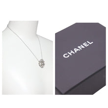 画像をギャラリービューアに読み込む, CHANEL シャネル クリスタル ネックレス ブローチ ココマーク ラインストーン 08A ラインストーン メタル シルバー 美品 中古 46262
