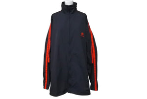 BALENCIAGA バレンシアガ ナイロントラックジャケット ダブルスリーブ BB 19SS 602278 ネイビー サイズ48 美品 中古 46331