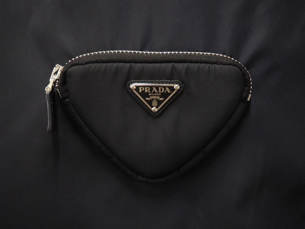 PRADA PRADA RE-NYLON Sleeveless Dress Nylon Black with Pouch 2306621WQ8F0002 Size 36 Used 46460
