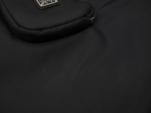 PRADA プラダ RE-NYLON ノースリーブ ワンピース ナイロン ブラック ポーチ付き 2306621WQ8F0002 サイズ36 中古 46460