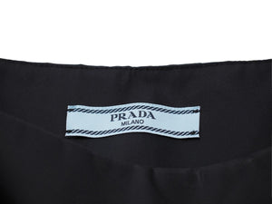 PRADA プラダ RE-NYLON ノースリーブ ワンピース ナイロン ブラック ポーチ付き 2306621WQ8F0002 サイズ36 中古 46460