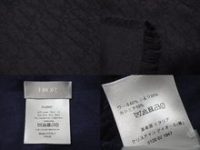 画像をギャラリービューアに読み込む, Dior ディオール ホームウェアキット オブリークジャカード ウール シルク カシミア ネイビーブルー 美品 中古 46465