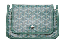 画像をギャラリービューアに読み込む, 新品同様 GOYARD ゴヤール Plumet プリュメ ショルダーバッグ 斜めがけポシェット ストラップ無し PVC レザー グリーン 中古 46538