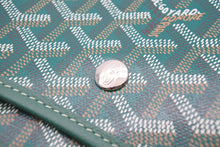 画像をギャラリービューアに読み込む, 新品同様 GOYARD ゴヤール Plumet プリュメ ショルダーバッグ 斜めがけポシェット ストラップ無し PVC レザー グリーン 中古 46538