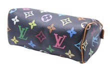 画像をギャラリービューアに読み込む, LOUIS VUITTON ルイヴィトン ミニスピーディ ハンドバッグ モノグラム ブラック マルチカラー 村上隆 レザー M92644 中古 46627