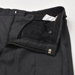 極美品 HERMES エルメス セットアップスーツ S19802Z ジャケット スラックスパンツ グレー 50サイズ シングルブレスト イタリア製 中古 4a004697