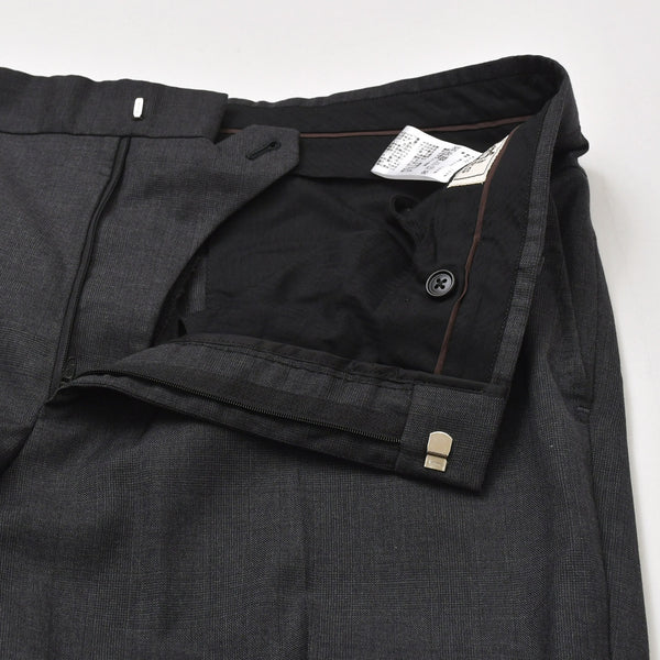 極美品 HERMES エルメス セットアップスーツ S19802Z ジャケット スラックスパンツ グレー 50サイズ シングルブレスト イタリア製 中古 4a004697