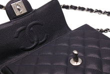 画像をギャラリービューアに読み込む, 極美品 CHANEL シャネル ミニマトラッセ ネイビー キャビアスキン 9番台 ラムスキン ショルダーバッグ 中古 47128
