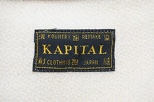Load image into Gallery viewer, KAPITAL キャピタル バーシティ ジャケット ベージュ アウター アクリル ウール レザー K1910LJ105 サイズ3 美品 中古 47187