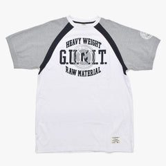 G-unit ジーユニット ラグランTシャツ 半袖Tシャツ 50Cent フィフティーセント カットソー ホワイト グレー ブラック XXLサイズ 美品 中古 4a004728
