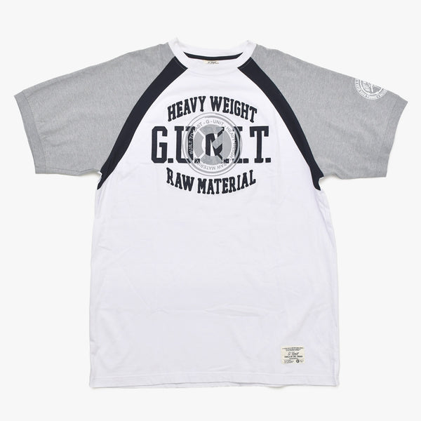 G-unit ジーユニット ラグランTシャツ 半袖Tシャツ 50Cent フィフティーセント カットソー ホワイト グレー ブラック XXLサイズ 美品 中古 4a004728
