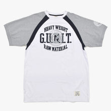 画像をギャラリービューアに読み込む, G-unit ジーユニット ラグランTシャツ 半袖Tシャツ 50Cent フィフティーセント カットソー ホワイト グレー ブラック XXLサイズ 美品 中古 4a004728