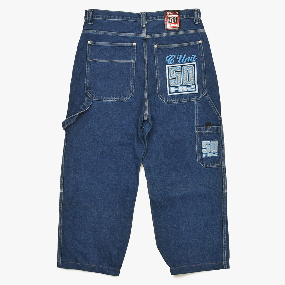 G-Unit Baggy Denim Pants Painter Pants 50cent Fifty Cent Indigo Size 36 Jeans Bottoms Good Condition Used 4a004729