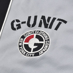 G-UNIT ジーユニット セットアップ 50 Cent ジップアップニット パンツ グレー ブラック ホワイト サイズXXL 美品 中古 4a004731