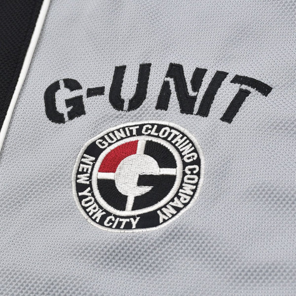 G-UNIT ジーユニット セットアップ 50 Cent ジップアップニット パンツ グレー ブラック ホワイト サイズXXL 美品 中古 4a004731