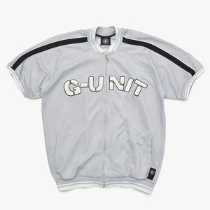 G-UNIT ジーユニット セットアップ 50 Cent ジップアップニット パンツ グレー ブラック ホワイト サイズXXL 美品 中古 4a004731