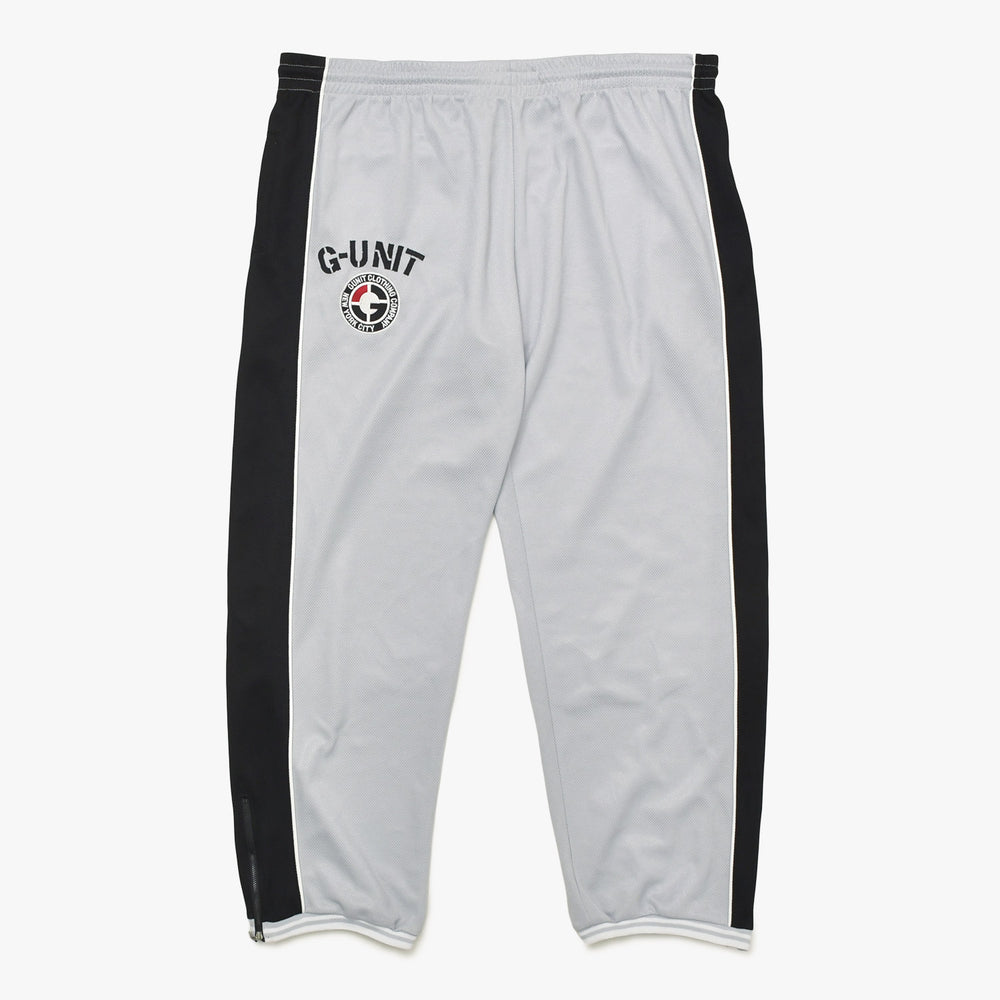 G-UNIT Setup 50 Cent Zip Up Knit Pants Gray Black White Size XXL Good Condition Used 4a004731