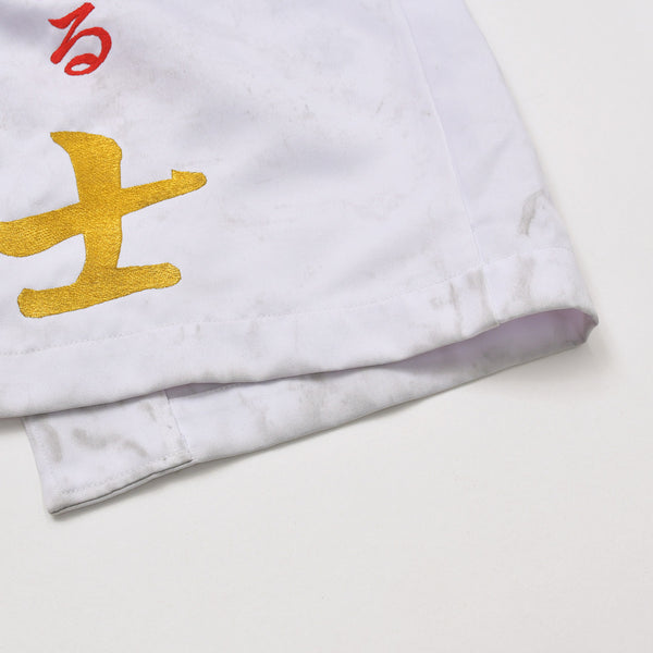 特攻服 セットアップ 神風 サイズフリー ホワイト 讃州連合 六代目 鳴門支部 良品 中古 4a004735