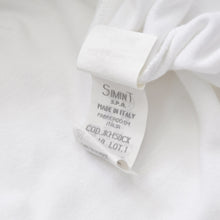 Load the image into the gallery viewer. GIORGIO ARMANI ジョルジオアルマーニ 半袖ポロシャツ ワンポイントロゴ イタリア製 コットン ホワイト サイズL 美品 中古 4a004741