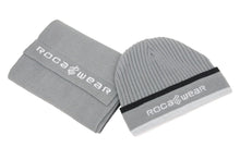 Load image into Gallery viewer, 新品未使用 Roca wear ロカウェア マフラー キャップセット ビーニー ストール KOREA製 アクリル グレー ブラック 47604