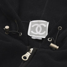 Load image into Gallery viewer, 極美品 CHANEL シャネル スポーツライン フリース ジップアップフーディー P19983V11807 サイズ50 ココマーク ブラック メンズ 中古 4a004764
