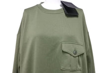 Load image into Gallery viewer, 新品未使用 DAIWA PIER39 ダイワ ピア TECH SWEAT MIL POCKET CREW スウェット 長袖 BE-53023-OLV ポリエステル カーキ M 47643