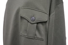 Load image into Gallery viewer, 新品未使用 DAIWA PIER39 ダイワ ピア TECH SWEAT MIL POCKET CREW スウェット 長袖 BE-53023-OLV ポリエステル カーキ M 47643