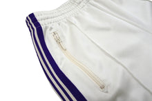 Load image into Gallery viewer, NEEDLES ニードルズ トラックパンツ ラインパンツホワイト パープル ジャージ フレア サイズ XSボトムス 美品 中古 47646