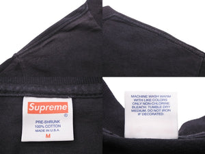 Supreme シュプリーム × Original Fake オリジナルフェイク 11ss KAWS カウズ ロゴ 半袖Tシャツ ブラック レッド 良品 中古 47662