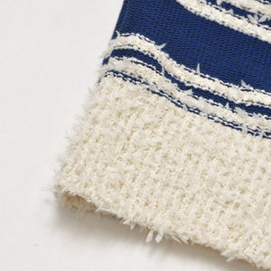 Like new CHANEL 19SS pullover knit sweater P60704K46380 Size 36 here mark blue ivory used 4a004767