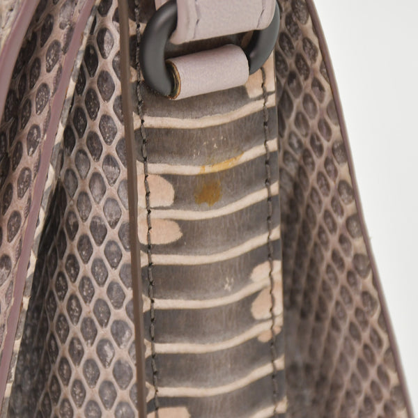 極美品 BOTTEGAVENETA ボッテガヴェネタ イントレチャート リアルト チェーン ショルダーバッグ B05504198Z ピンク 中古 4a004771