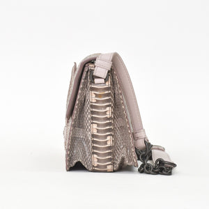 極美品 BOTTEGAVENETA ボッテガヴェネタ イントレチャート リアルト チェーン ショルダーバッグ B05504198Z ピンク 中古 4a004771
