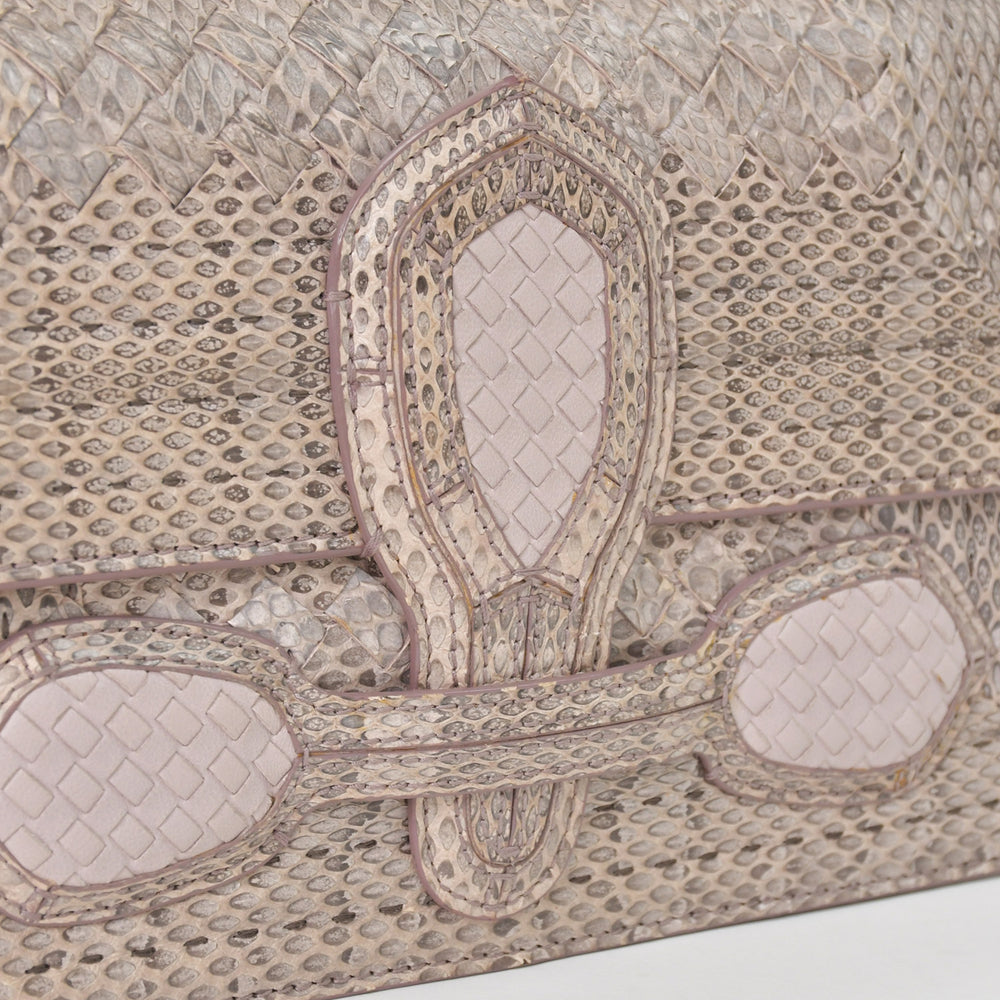 Very good condition BOTTEGAVENETA Intrecciato Rialto Chain Shoulder Bag B05504198Z Pink Used 4a004771