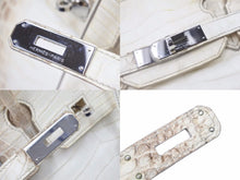 Load image into Gallery viewer, HERMES エルメス バーキン30 ヒマラヤ ニロティカスマット シルバー金具 □P刻印 良品 中古 47735