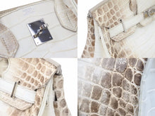 Load image into Gallery viewer, HERMES エルメス バーキン30 ヒマラヤ ニロティカスマット シルバー金具 □P刻印 良品 中古 47735