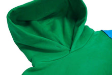 Load image into Gallery viewer, 極美品 ERL イーアールエル フレイドパーカー フーディー グリーン ブルー Swirl サイズL コットン 中古 47800