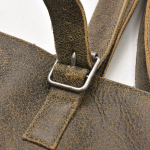 Jean Paul Gaultier Jean Paul Gaultier × Knowles Leather Bustier 23/14-F-TO089-L504-60 Brown Leather Studs 36 Size Good Condition Used 4a004781