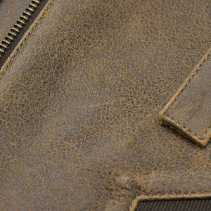 Jean Paul Gaultier Jean Paul Gaultier × Knowles Leather Bustier 23/14-F-TO089-L504-60 Brown Leather Studs 36 Size Good Condition Used 4a004781