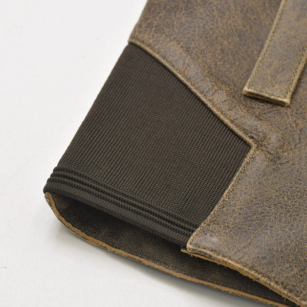 Jean Paul Gaultier Jean Paul Gaultier × Knowles Leather Bustier 23/14-F-TO089-L504-60 Brown Leather Studs 36 Size Good Condition Used 4a004781