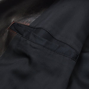 Very Good Condition Yohji Yamamoto POUR HOMME 92AW Leather Coat HS-J13-712 Size M Scratched Archive Used 4a004782