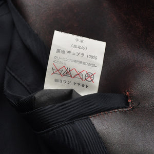 Very Good Condition Yohji Yamamoto POUR HOMME 92AW Leather Coat HS-J13-712 Size M Scratched Archive Used 4a004782