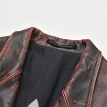 画像をギャラリービューアに読み込む, 極美品 Yohji Yamamoto POUR HOMME ヨウジヤマモト プールオム 92AW レザーコート HS-J13-712 サイズM 擦れ加工 アーカイブ 中古 4a004782