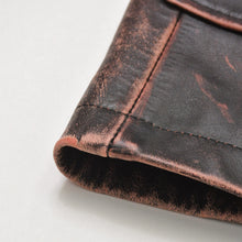 画像をギャラリービューアに読み込む, 極美品 Yohji Yamamoto POUR HOMME ヨウジヤマモト プールオム 92AW レザーコート HS-J13-712 サイズM 擦れ加工 アーカイブ 中古 4a004782