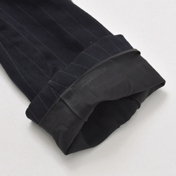 COMME des GARCONS コムデギャルソン 07AW パデッドハンドグローブ ピンストライプジャケット GT-J053 サイズSS ネイビー 美品 中古 4a004783