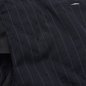 COMME des GARCONS コムデギャルソン 07AW パデッドハンドグローブ ピンストライプジャケット GT-J053 サイズSS ネイビー 美品 中古 4a004783