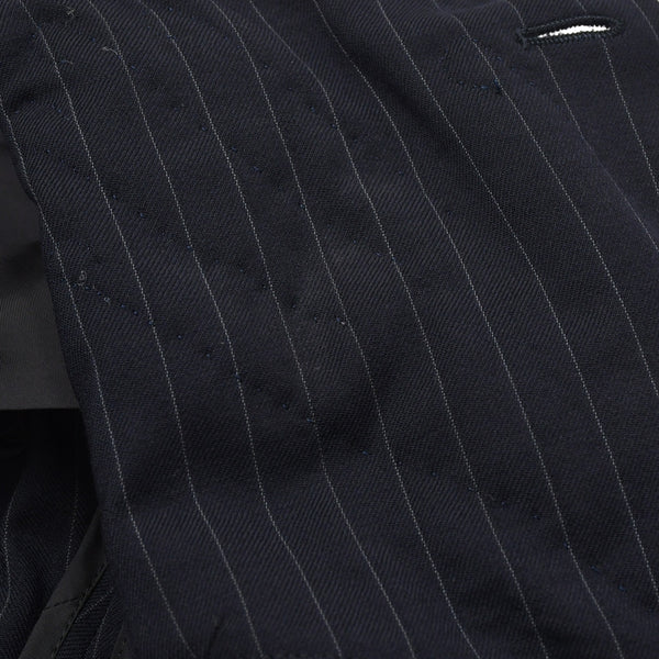 COMME des GARCONS コムデギャルソン 07AW パデッドハンドグローブ ピンストライプジャケット GT-J053 サイズSS ネイビー 美品 中古 4a004783