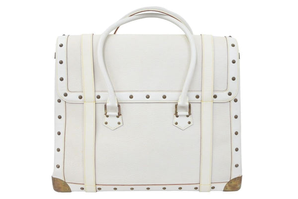 LOUIS VUITTON Extravagan Limited Edition Handbag Suhari Leather Ivory Studs M91803 Used 47954