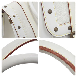 LOUIS VUITTON Extravagan Limited Edition Handbag Suhari Leather Ivory Studs M91803 Used 47954