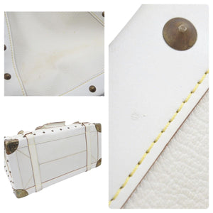 LOUIS VUITTON Extravagan Limited Edition Handbag Suhari Leather Ivory Studs M91803 Used 47954