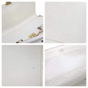 LOUIS VUITTON Extravagan Limited Edition Handbag Suhari Leather Ivory Studs M91803 Used 47954